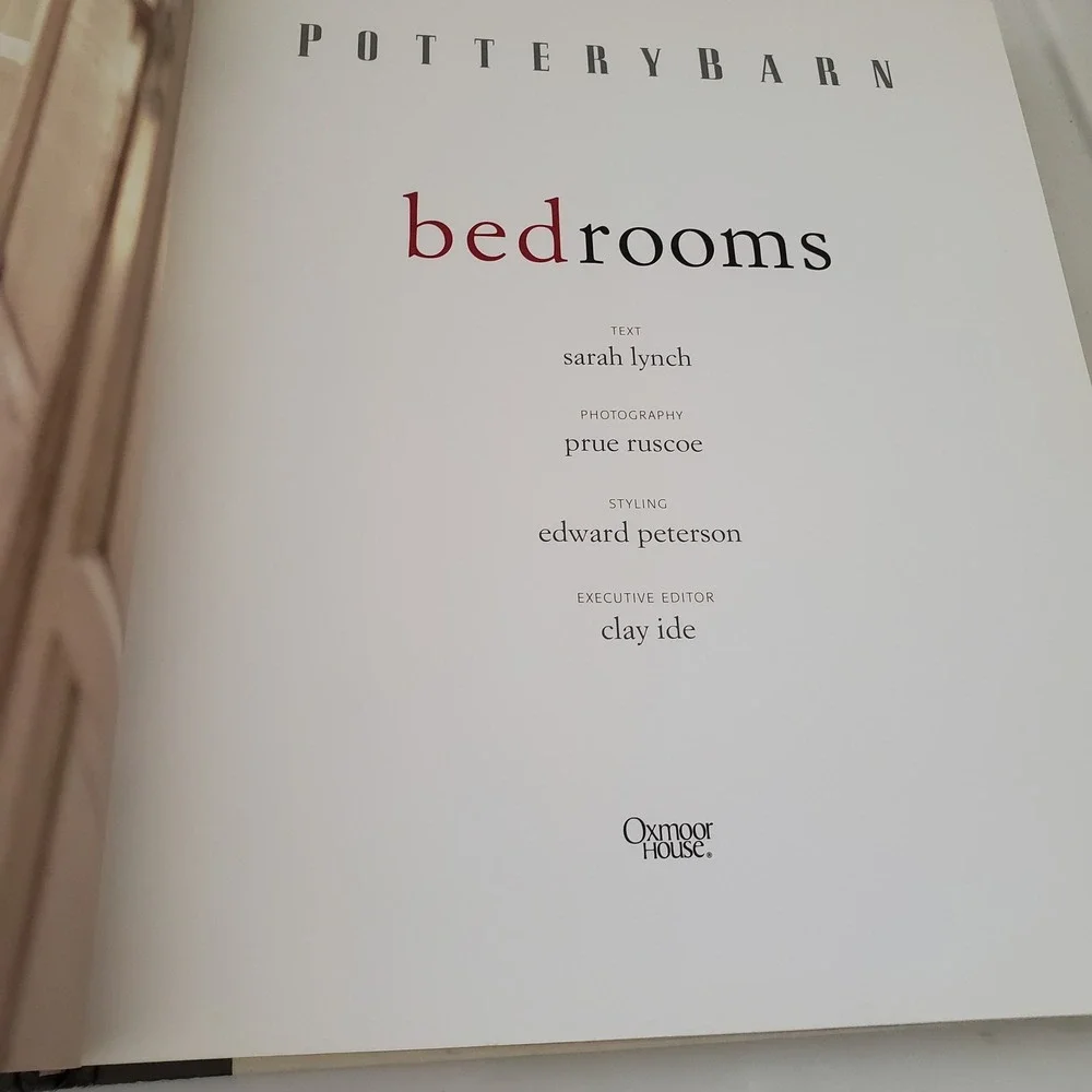 Pottery Barn Bedrooms Hardcover Book 2003 Home Decor Interior Design Ideas